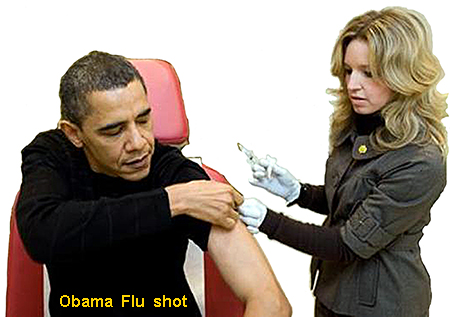 Obama flu shot